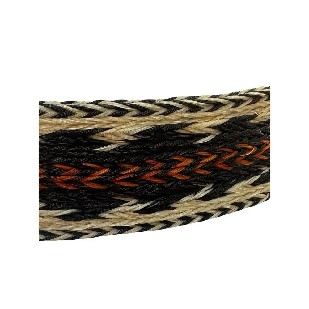 WESTERN Belt Woven Horse Hair Leather Size 32